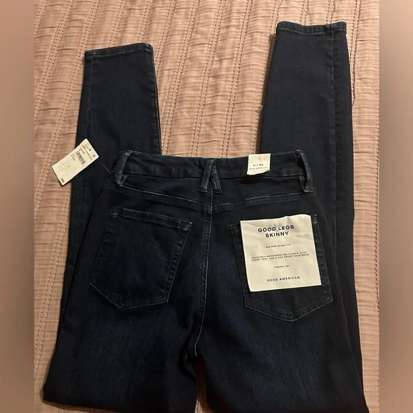 Good American Good Legs Skinny Jeans in Blue224 NWT - Picture 7 of 13